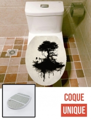Housse de toilette - Décoration abattant wc L'arbre du pendu