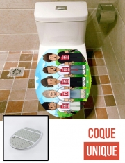 Housse de toilette - Décoration abattant wc Lego: One Direction 1D