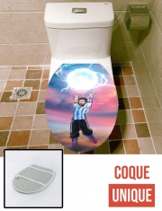 Housse de toilette - Décoration abattant wc Leo Powerful