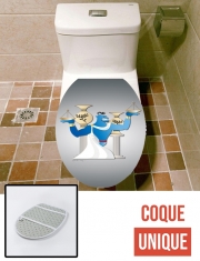 Housse de toilette - Décoration abattant wc Zodiaque balance - Genie