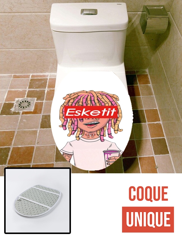 Housse de toilette - Décoration abattant wc Lil Pump ESKETIT Peep Uzi Yachty XAN Supreme Xanax