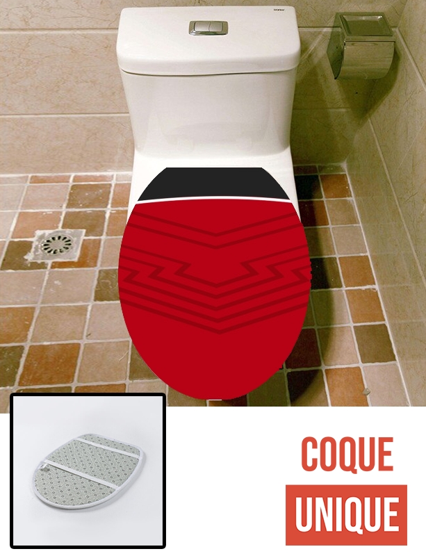 Housse de toilette - Décoration abattant wc Lilles Losc Maillot Football