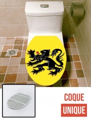 Housse de toilette - Décoration abattant wc Lion des flandres
