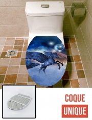 Housse de toilette - Décoration abattant wc Cheval Pégase