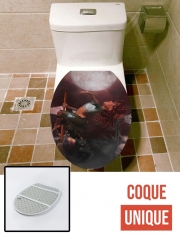 Housse de toilette - Décoration abattant wc Petite sorcière