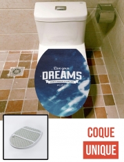 Housse de toilette - Décoration abattant wc Live your dreams