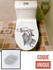 Housse de toilette - Décoration abattant wc Llama Heureux