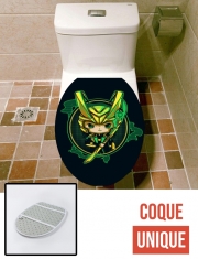 Housse de toilette - Décoration abattant wc Loki Portrait