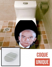 Housse de toilette - Décoration abattant wc Louis de funes look you