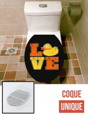 Housse de toilette - Décoration abattant wc Canard D'amour