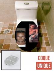 Housse de toilette - Décoration abattant wc Luke Perry Hommage