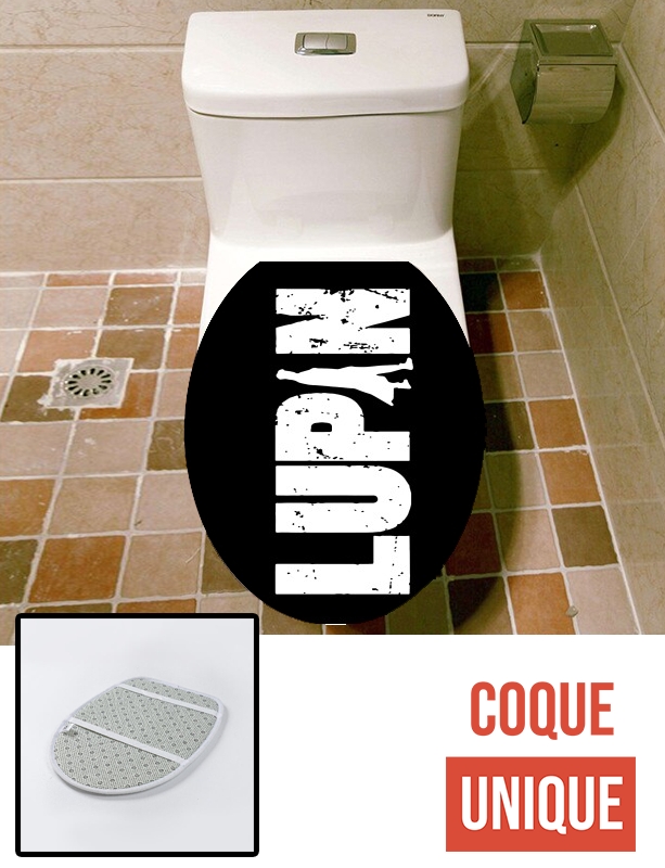 Housse de toilette - Décoration abattant wc lupin