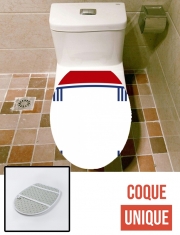 Housse de toilette - Décoration abattant wc Lyon Maillot Football 2018