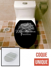 Housse de toilette - Décoration abattant wc Madame Fume