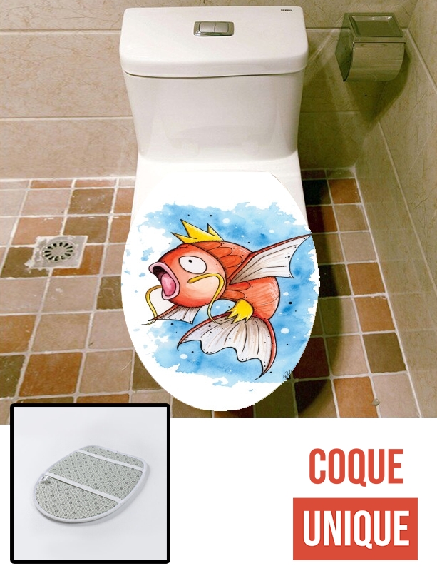 Housse de toilette - Décoration abattant wc Magicarpe Pokemon Eau