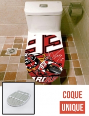 Housse de toilette - Décoration abattant wc Marc marquez 93 Fan honda