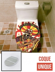 Housse de toilette - Décoration abattant wc Mariachi
