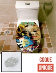 Housse de toilette - Décoration abattant wc Marilyn vintage