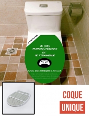 Housse de toilette - Décoration abattant wc Mauvais perdant - Vert Xbox