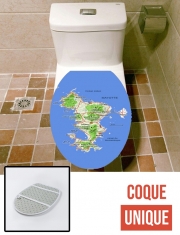 Housse de toilette - Décoration abattant wc Mayotte Carte 976