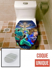 Housse de toilette - Décoration abattant wc Megaman 11