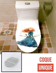 Housse de toilette - Décoration abattant wc Merida Watercolor