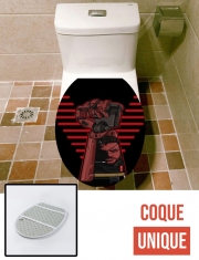 Housse de toilette - Décoration abattant wc Metal Power Gear  