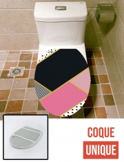 Housse de toilette - Décoration abattant wc Minimal Pink Style