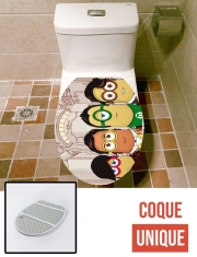 Housse de toilette - Décoration abattant wc Minions mashup Big Bang Theory