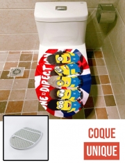 Housse de toilette - Décoration abattant wc Minions mashup One Direction 1D