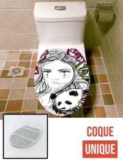 Housse de toilette - Décoration abattant wc Miss Mime