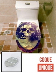 Housse de toilette - Décoration abattant wc Madame Skull