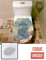 Housse de toilette - Décoration abattant wc Tes échecs sont UNE force