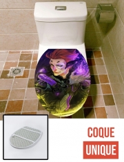 Housse de toilette - Décoration abattant wc Moira Overwatch art