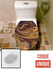 Housse de toilette - Décoration abattant wc Molten Core