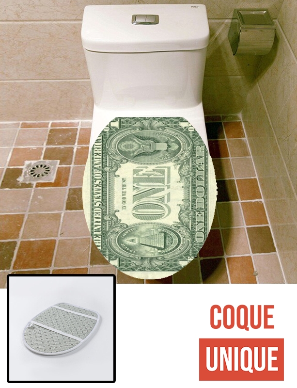 Housse de toilette - Décoration abattant wc Billet One Dollar