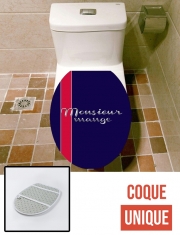Housse de toilette - Décoration abattant wc Monsieur Mange