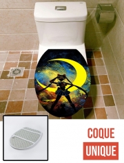 Housse de toilette - Décoration abattant wc Moon Art
