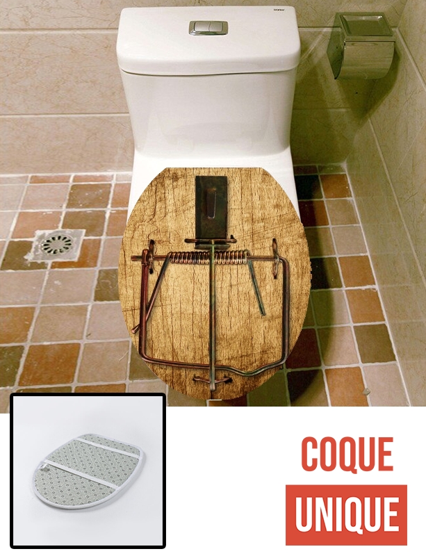 Housse de toilette - Décoration abattant wc Mousetrap