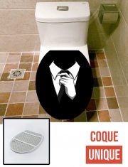 Housse de toilette - Décoration abattant wc Mr Black