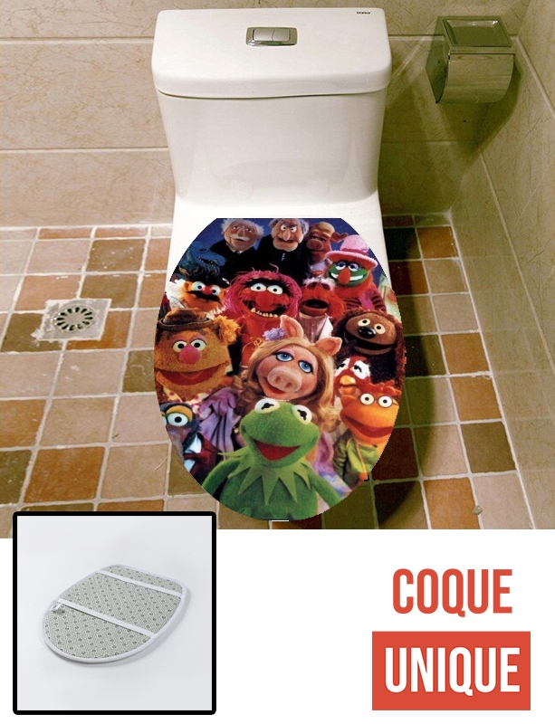 Housse de toilette - Décoration abattant wc muppet show fan