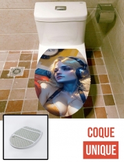 Housse de toilette - Décoration abattant wc Music Sound Girl