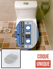 Housse de toilette - Décoration abattant wc Music Tape