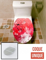 Housse de toilette - Décoration abattant wc Musicality