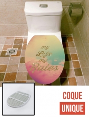 Housse de toilette - Décoration abattant wc My life My rules