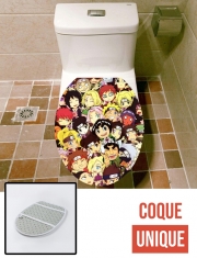 Housse de toilette - Décoration abattant wc Naruto Chibi Group