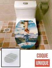 Housse de toilette - Décoration abattant wc NATURE