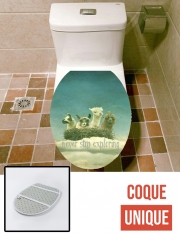 Housse de toilette - Décoration abattant wc NEVER STOP EXPLORING