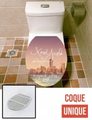 Housse de toilette - Décoration abattant wc New York always...