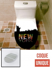 Housse de toilette - Décoration abattant wc New York